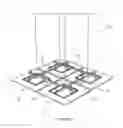Fig. 02 - CANOPY SYSTEM AND GROUP SUSPENSION SYSTEM THEREFORE