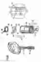 Fig. 10 - Lock cylinder, key and key blank