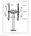Fig. 01 - PSP WIND-POWERED GENERATOR COMPRISING BLADES AT DIHEDRAL ANGLES