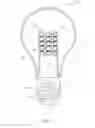 Fig. 02 - Lamp with LED chips cooled by a phase transformation loop
