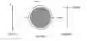 Fig. 01 - Electron microscopy sample support including porous metal foil