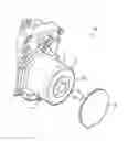Fig. 01 - Motor having a damping member disposed on a motor housing
