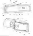 Fig. 01 - Mobile phone docking device of inside mirror