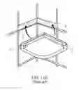 Fig. 03 - Retrofit shower corner shelf assembly
