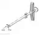 Fig. 01 - Suture passer with radiused upper jaw