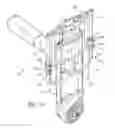 Fig. 15 - Machine suspension and height adjustment
