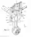 Fig. 22 - Machine suspension and height adjustment
