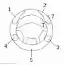 Fig. 01 - Steering wheel cover with inflatable hand-holds