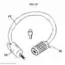 Fig. 15 - Combination bicycle lock and pump