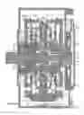 Fig. 15 - Two-stroke opposed piston Rotary internal combustion engine with no reactive torque