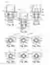 Fig. 10 - Rotary swinging subassembly and device for cointegrated fluidic multiplexing and volumetric pumping of a fluid