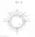 Fig. 06 - Scroll compressor with oldham ring having a plurality of keys coupled to an orbiting scroll and a fixed scroll
