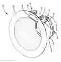 Fig. 01 - Light fixture with integrated sensor