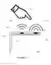 Fig. 12 - Capacitive proximity sensor configuration including an antenna ground plane
