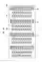 Fig. 18 - Microelectronic assembly with opposing microelectronic packages each having terminals with signal assignments that mirror each other with respect to a central axis