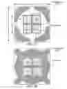 Fig. 16 - Packaging a substrate with an LED into an interconnect structure only through top side landing pads on the substrate