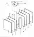 Fig. 01 - Electrochemically rechargeable metal-air cell with a replaceable metal anode