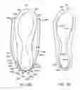 Fig. 45 - Composite upper for shoe with selectively disposed bonding agent
