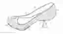 Fig. 01 - Removable decorative cover for an elevated heel shoe