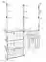 Fig. 01 - Closet storage assemblies, connectors, brackets and systems