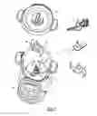Fig. 02 - Electrical food preparation device comprising a working tool that removably engages on a drive mechanism