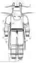 Fig. 01 - Cowl neck barrier gown with attachments