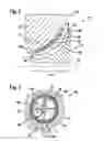 Fig. 03 - RADIAL COMPRESSOR IMPELLER INCLUDING A SHROUD AND AERODYNAMIC BEARING BETWEEN SHROUD AND HOUSING