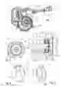 Fig. 02 - Gear reducer having a sealing plug providing axial support to a spring for gear slack compensation