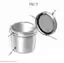 Fig. 08 - Ergonomic stool specimen container and enclosing holder systems, methods, and kits
