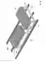 Fig. 08 - Rail, connecting frame, and caster of a rail system for welding tables