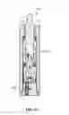Fig. 45 - Closing hinge device for doors, shutters or the like