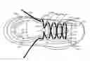 Fig. 01 - Lace engaging structures and other features for articles of footwear and other foot-receiving devices