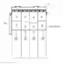 Fig. 01 - Magnetic curtain and sliding panel formed therefrom