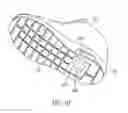 Fig. 10 - Article of footwear with a cavity viewing system