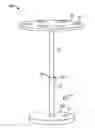 Fig. 01 - ADJUSTABLE PEDESTAL TABLE FOR POOLS AND TUBS