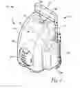 Fig. 08 - Backpack assembly with backpack, foldable seat, and rollers