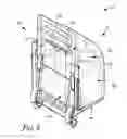 Fig. 09 - Backpack assembly with backpack, foldable seat, and rollers