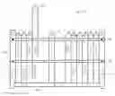 Fig. 01 - Modular privacy fence with individually replaceable pickets