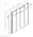 Fig. 01 - Header panel assembly for preventing air circulation above electronic equipment enclosure
