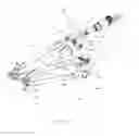 Fig. 34 - Bicycle frame rear suspension with flexing frame segment