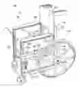 Fig. 01 - Wheel chair with automatic breaking