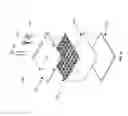 Fig. 11 - Fragmented aperture for the Ka/K/Ku frequency bands