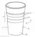 Fig. 01 - Cup Container Having An Integrated Sleeve