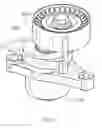 Fig. 12 - Tensioner for engine with large and stable damping and minimum deflection of shaft