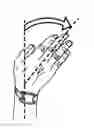 Fig. 01 - WRISTBAND DEVICE INPUT USING WRIST MOVEMENT