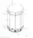 Fig. 02 - CONTAINER-DRUM STRUCTURAL ARRANGEMENT