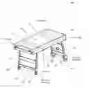 Fig. 01 - Rollaway storage cart with collapsible legs