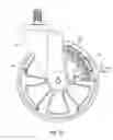 Fig. 07 - System with wheel assembly that communicates with display unit of human propelled cart
