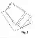 Fig. 02 - Flat folded mobile device holder
