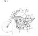 Fig. 02 - Handlebar mount structure for saddled vehicle